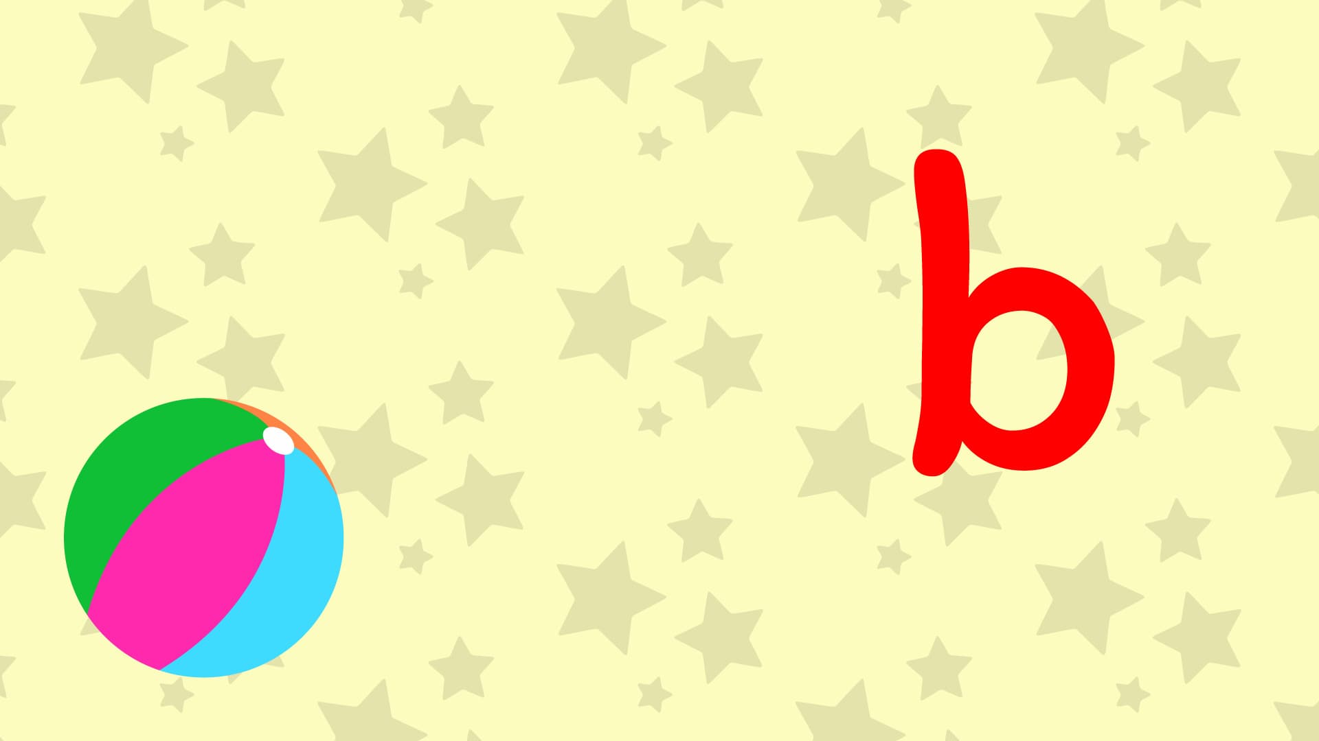 b Is For ball - Lower Case
