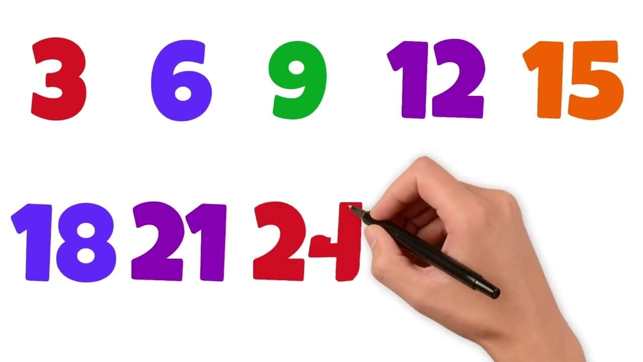 Let's Count Up In 3s