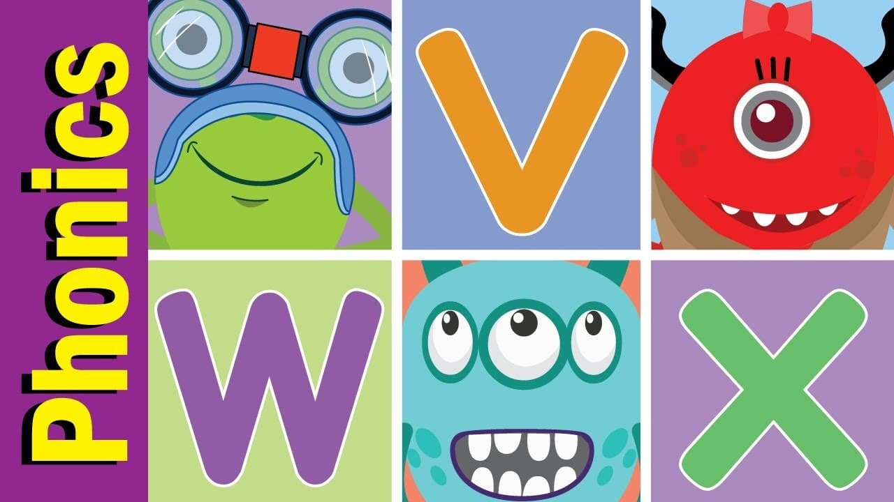 V W X Phonics Alphabet Chant for Children