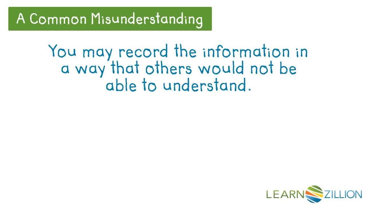 Collecting and Organizing Measurement Data with a T Chart