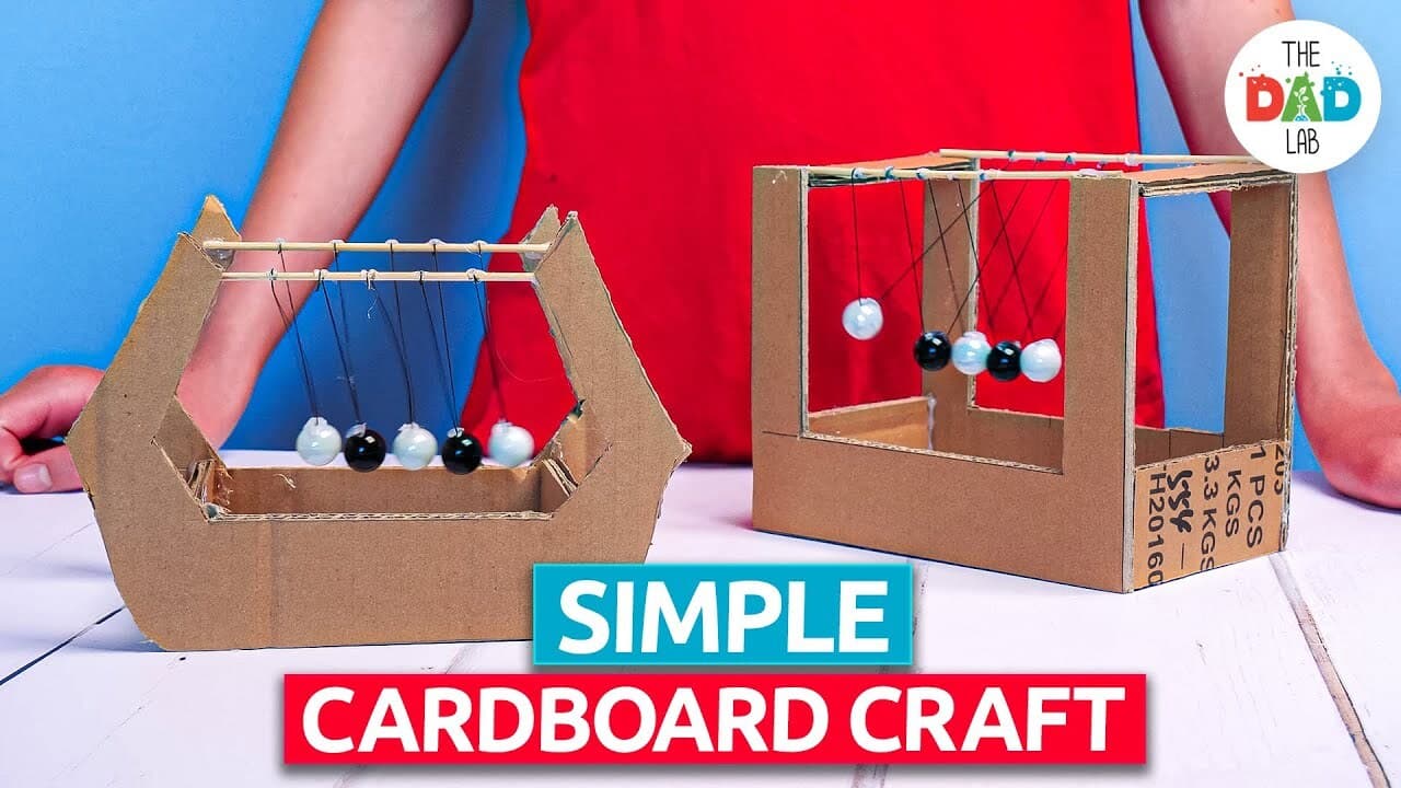 How to Build a Cardboard Newton’s Cradle