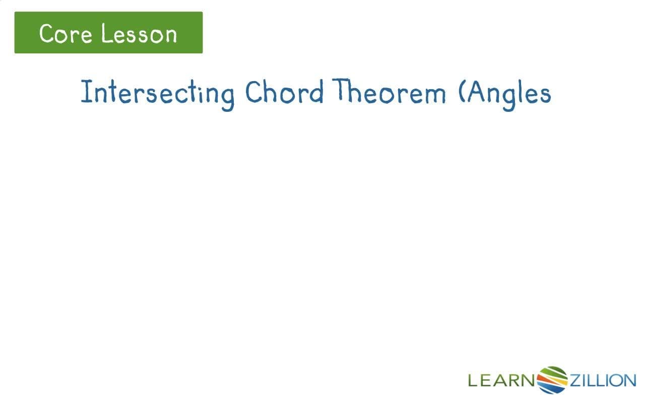 Finding Missing Angle Measurements in Circles using the Intersecting Chord Theorem