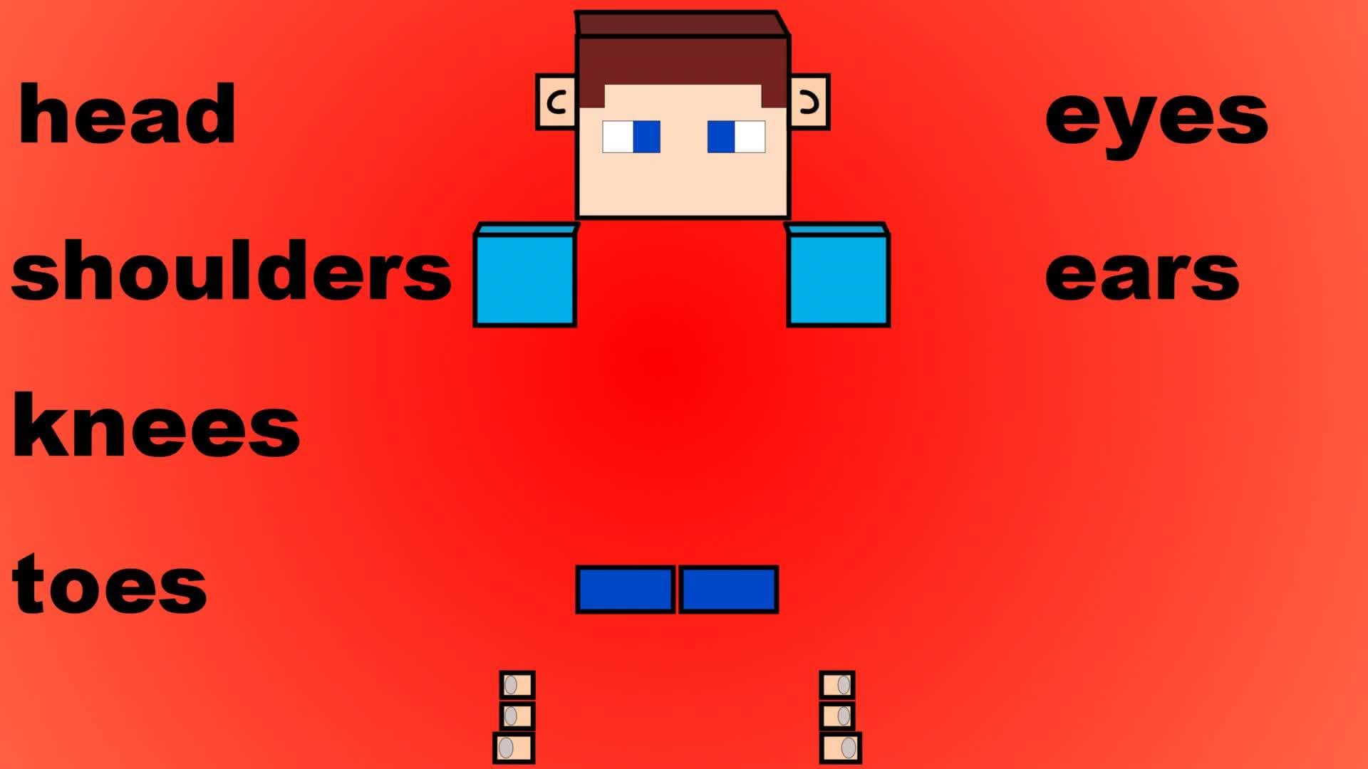 Head Shoulders Knees And Toes | Body Parts Song For Kids