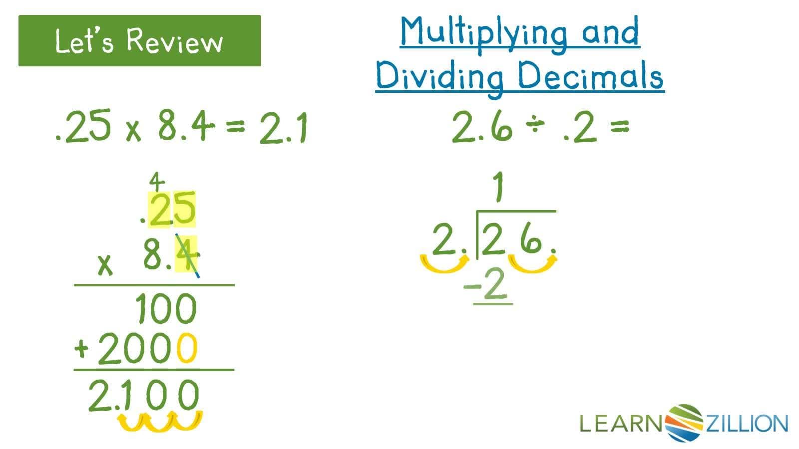 Solving Linear Equations with Decimals