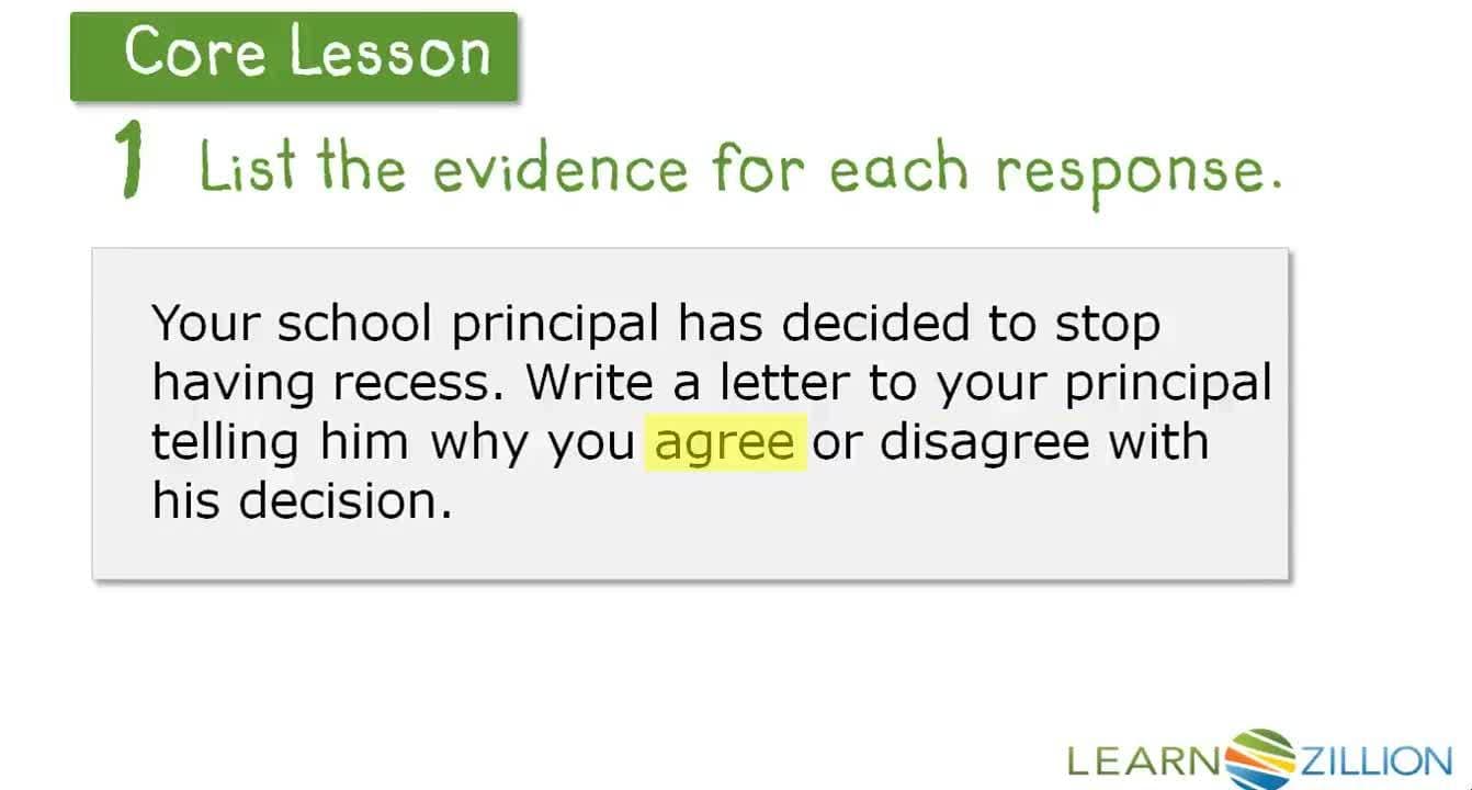 Analyzing Evidence to Take a Position on a Writing Prompt