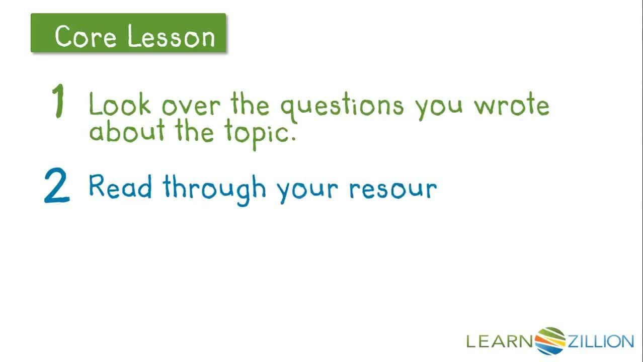 Growing Research for an Informational Text