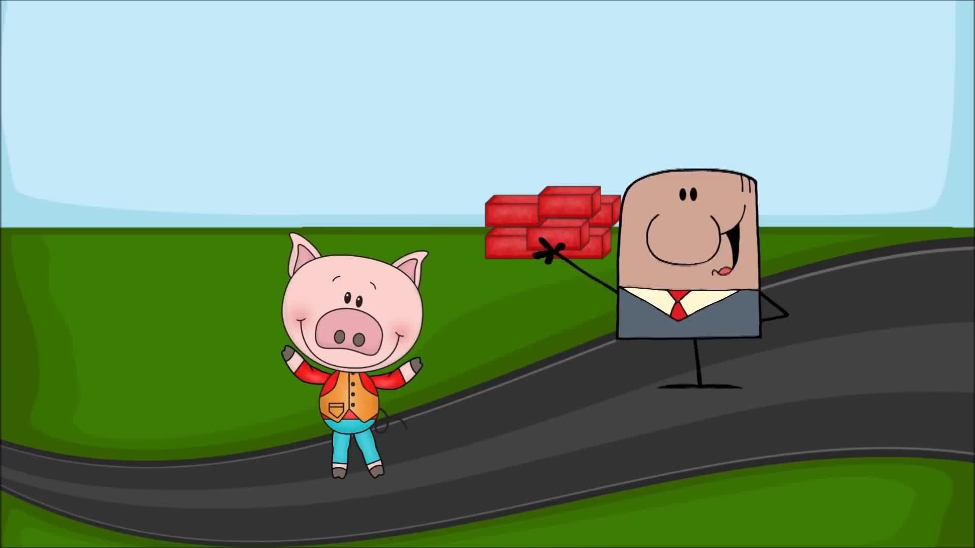 The Three Little Pigs and the Big Bad Wolf | Fairy Tale for Children