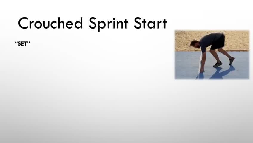 Atheltics - Crouched sprint start (set)