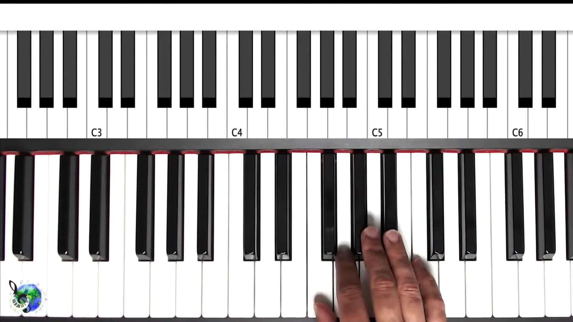 Halloween Piano Tutorial for Kids Ghostbusters Theme Part One [EASY]