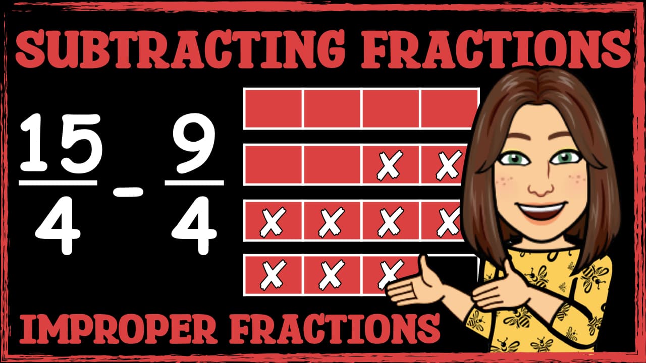 Subtracting Proper Fractions and Converting to Mixed Numbers