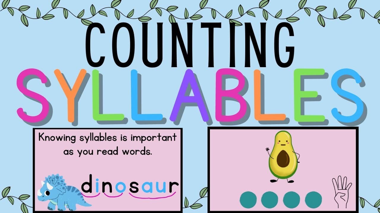 Counting Syllables {Phonemic Awareness}