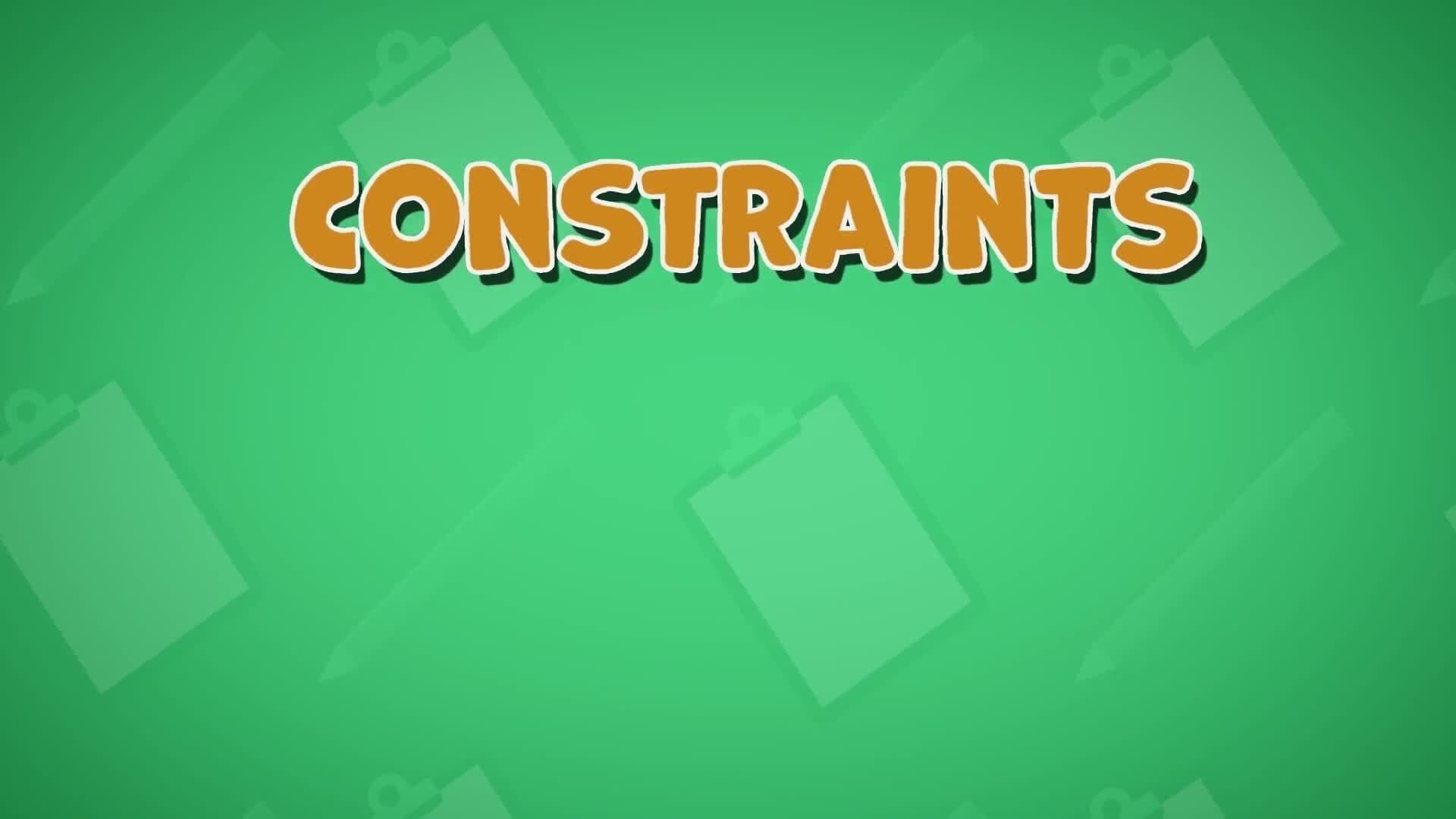 I WONDER - What Are Constraints?