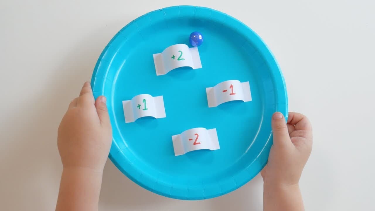 DIY Number Game with Paper Plates
