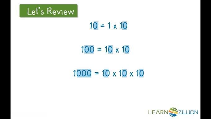 Multiplying Decimal Numbers by Powers of 10