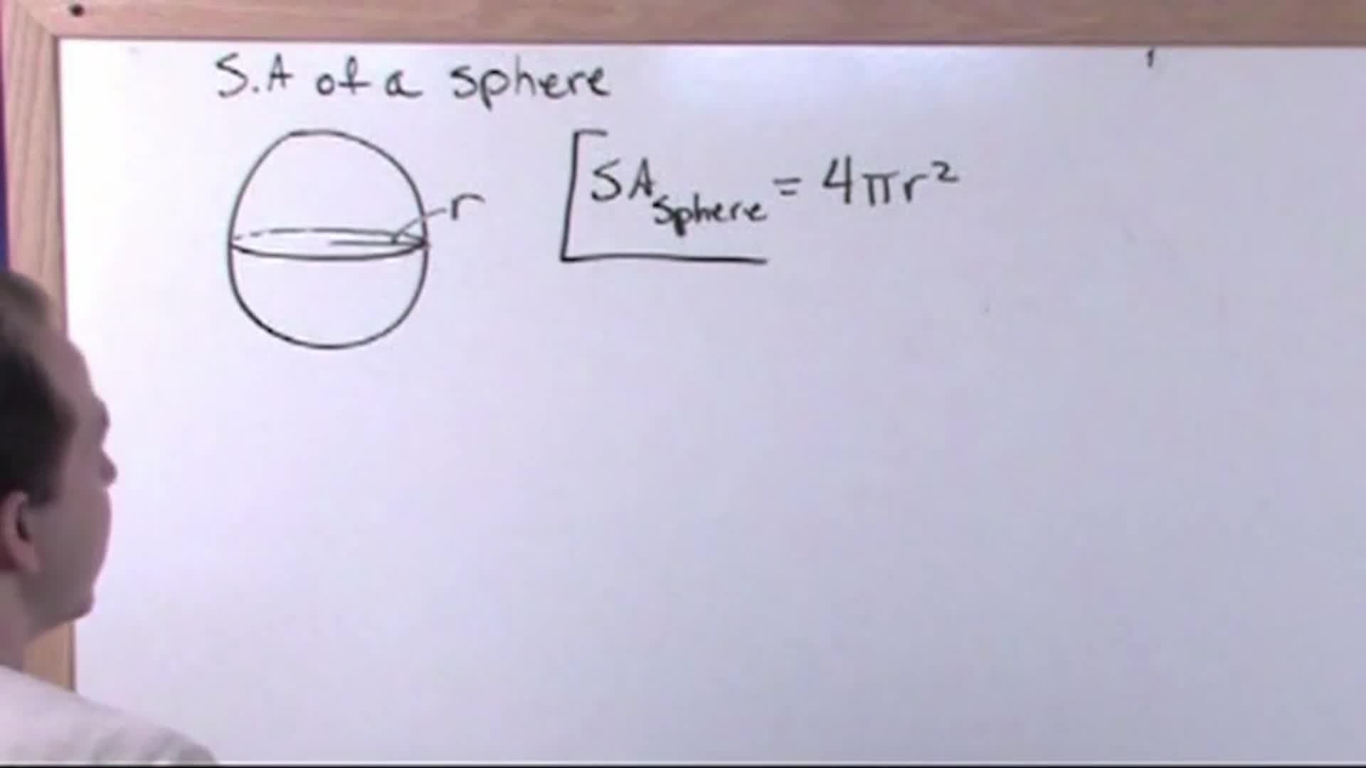 Cylinders, Cones and Spheres: Calculating the surface area of a sphere