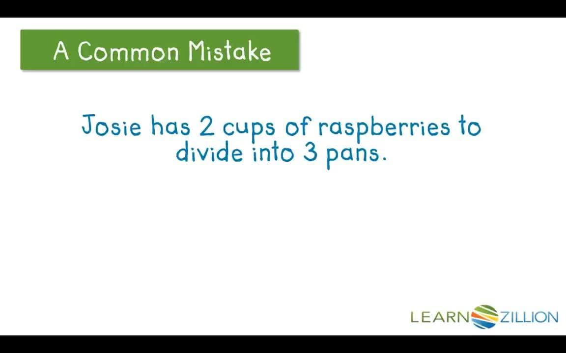 Division Story Problems: Representing Fractions as Equal Shares