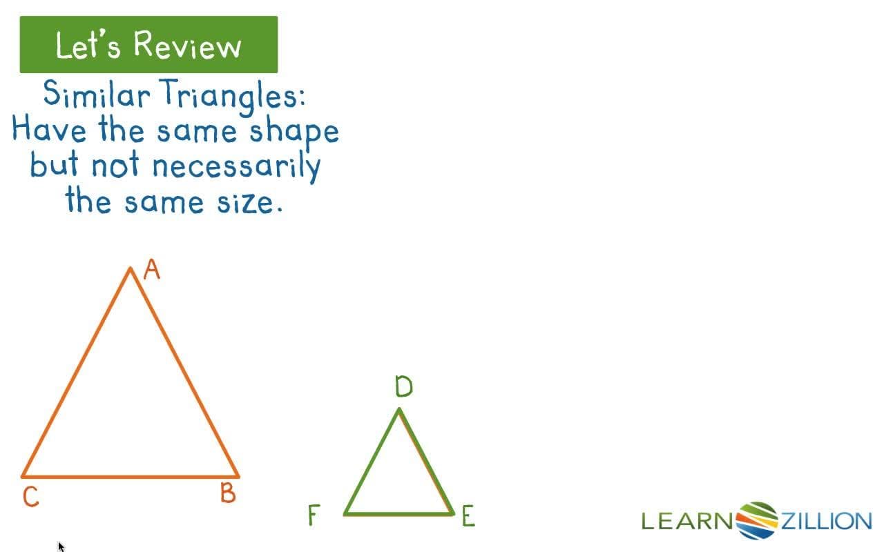 Determining Similarity of Triangles by Examining Corresponding Parts