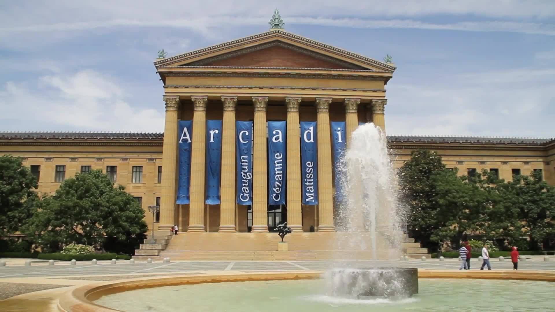 Inside the Philidelphia Museum of Art