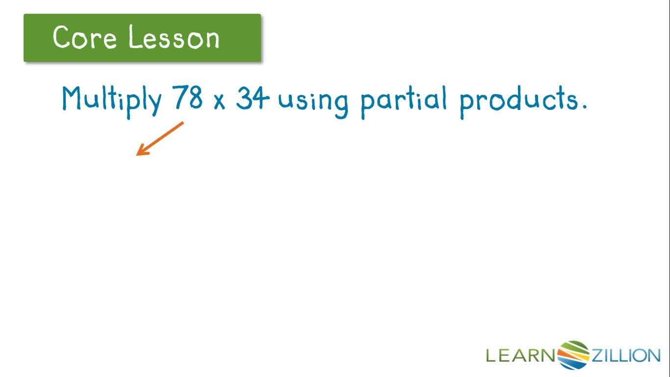 Multiplying Multi-Digit Numbers Using Partial Products