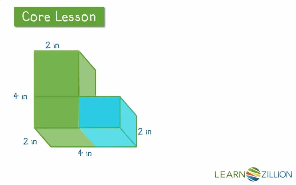 Finding the Volume of Complex Rectangular Prisms
