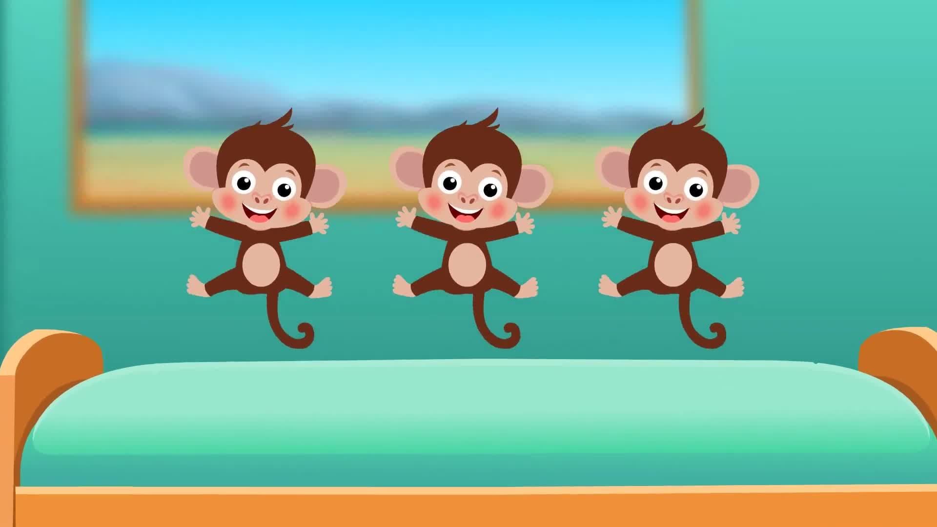 Five Little Monkeys! Fun Nursery Rhyme Counting Song for Kids