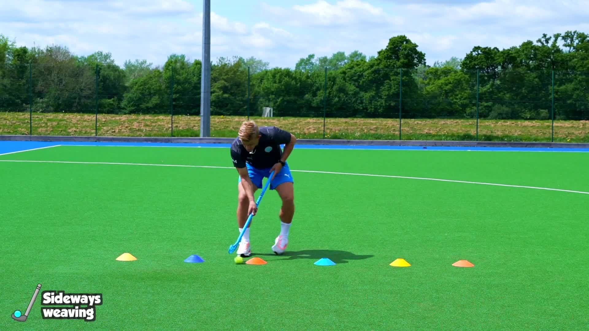 Striking - (Hockey) Sideways weaving