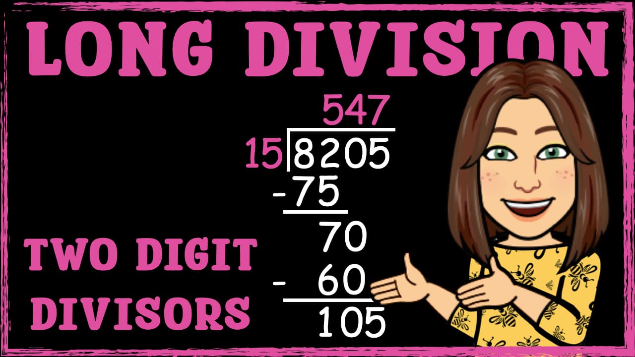 Long Division with 2-Digit Divisors: Step-by-Step Tutorial