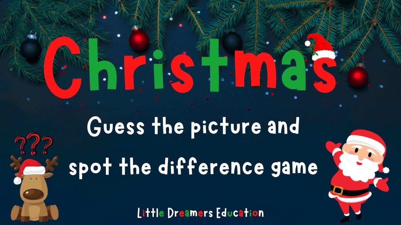 Christmas Game | Guess The Picture | Spot The Difference | 4K
