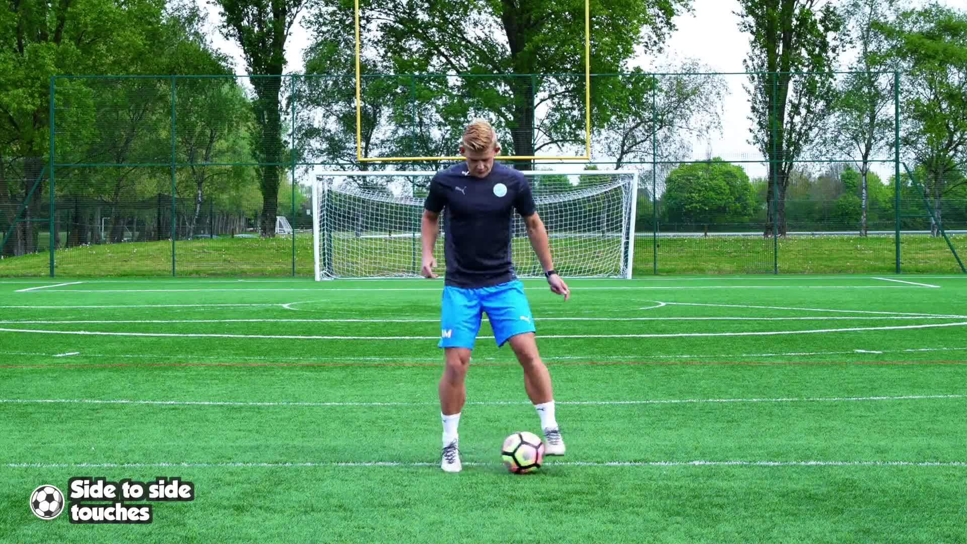 Kicking - (Soccer) Side to side touches