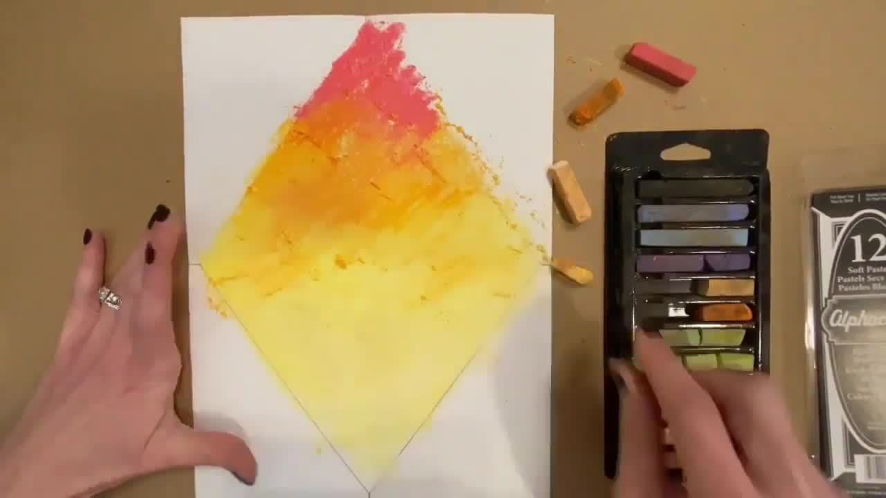 Snowy Silhouette Painting: Mixed Media Art Tutorial