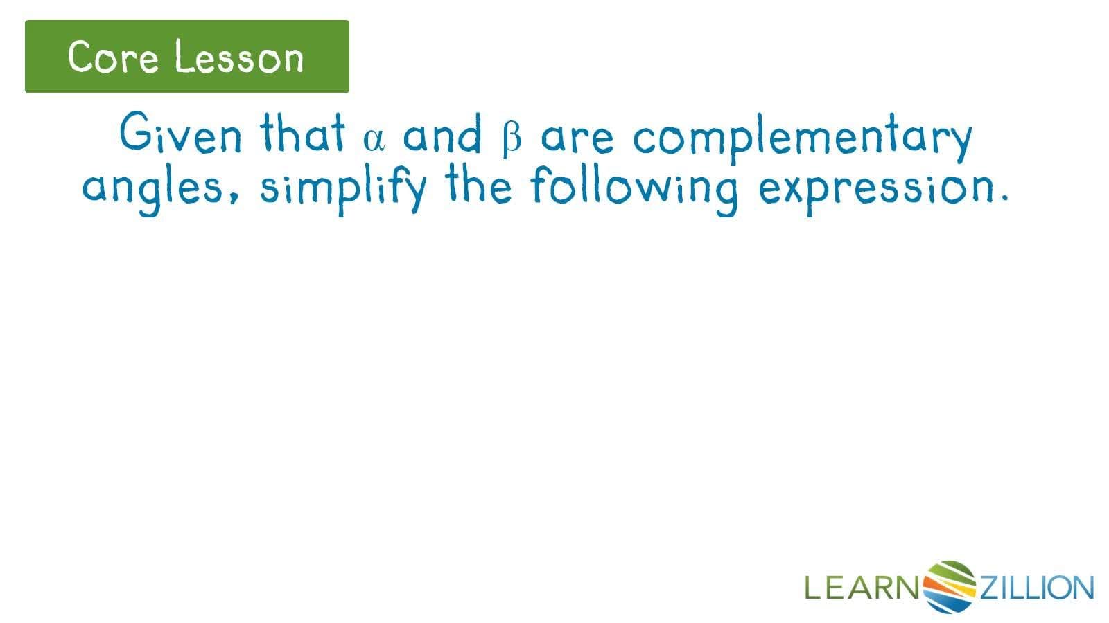 Simplifying Trigonometric Expressions using Sine and Cosine