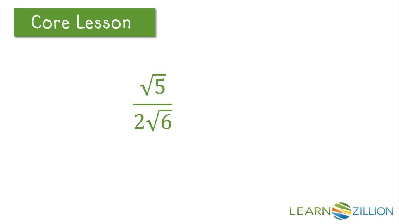 Rationalizing Denominators