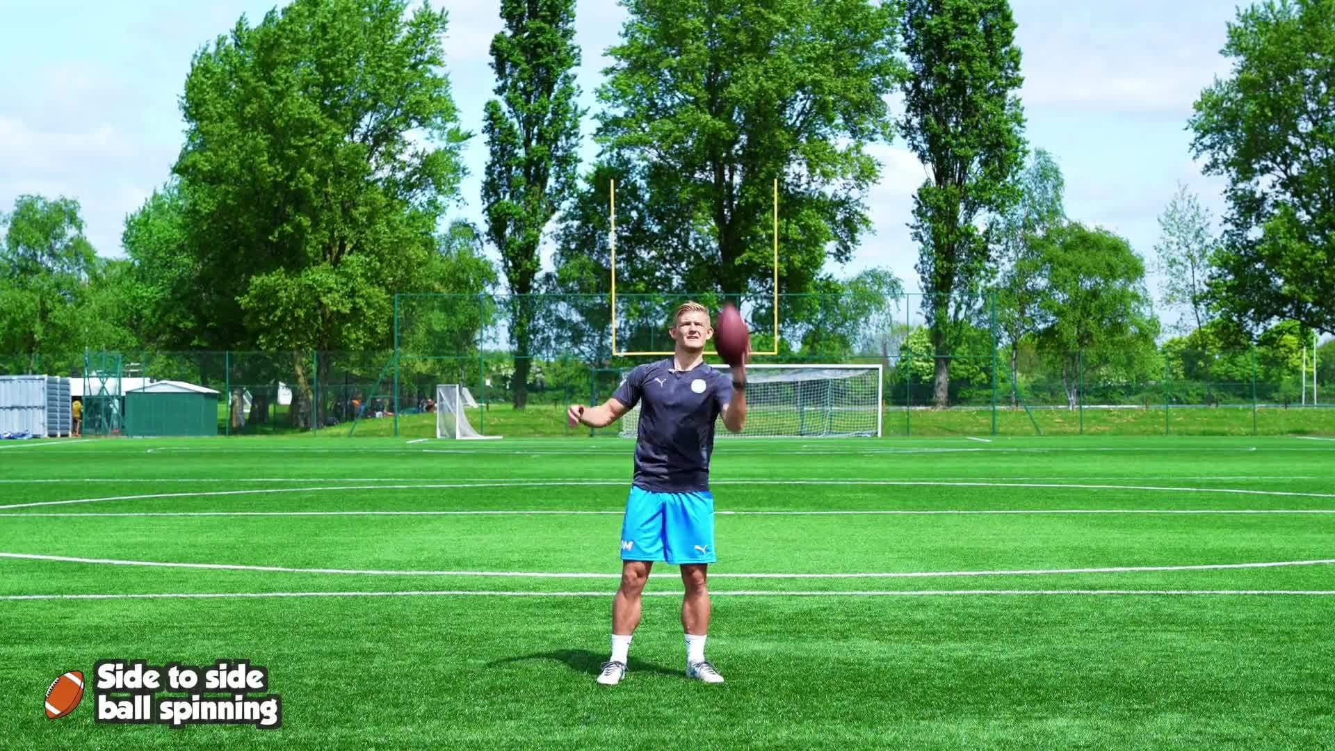 Throwing & Catching - Side to side ball spinning