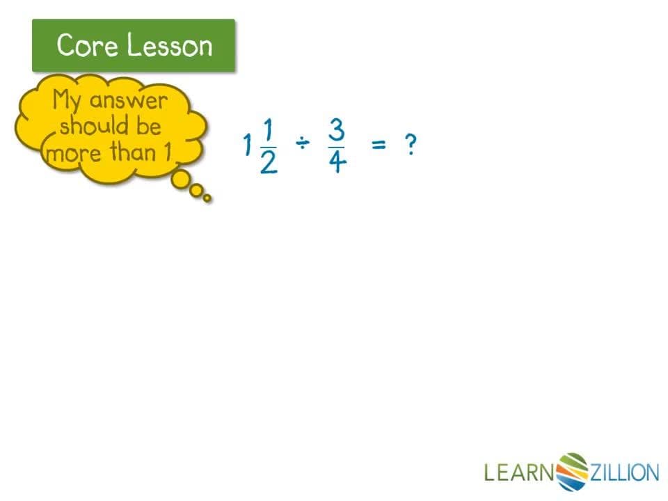 Dividing Mixed Numbers and Fractions