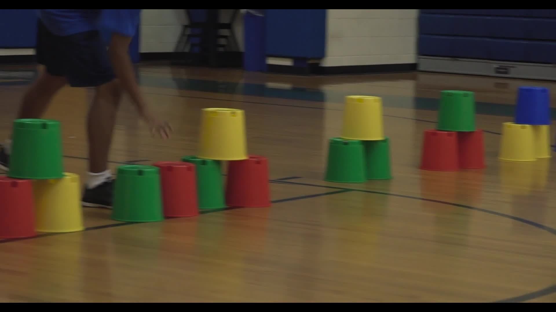 Kid's Stacking Challenges with Buckets (Ep. 105 - Multi Buckets)