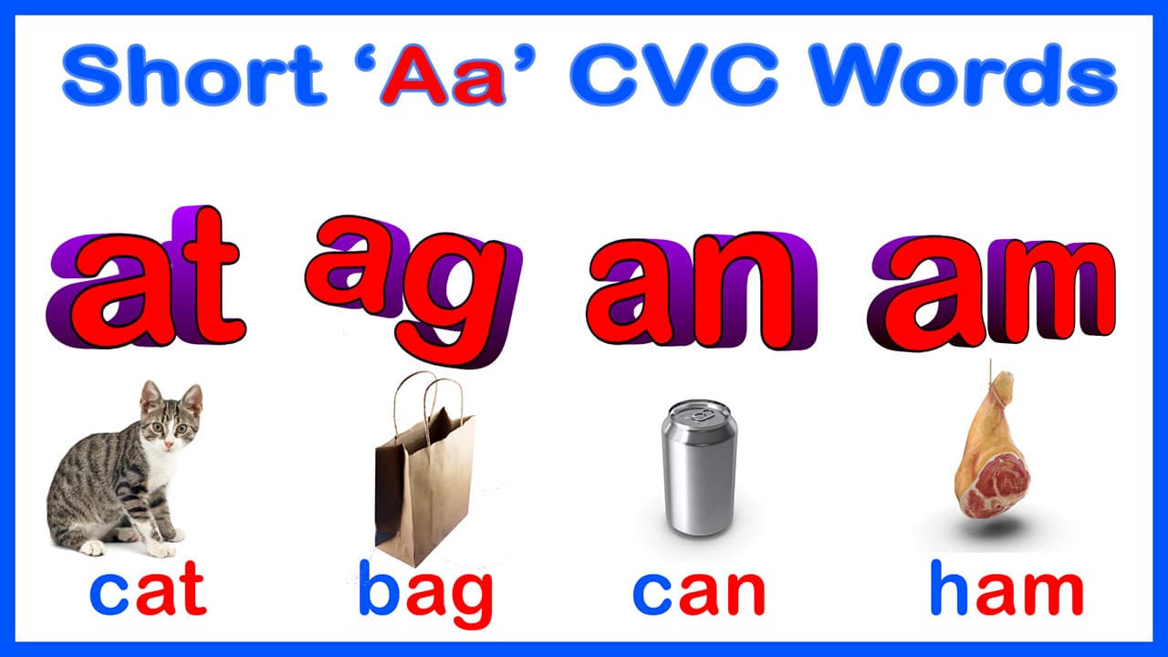 Learn to Short A CVC Words: Letter A Blending with Simple Sentences