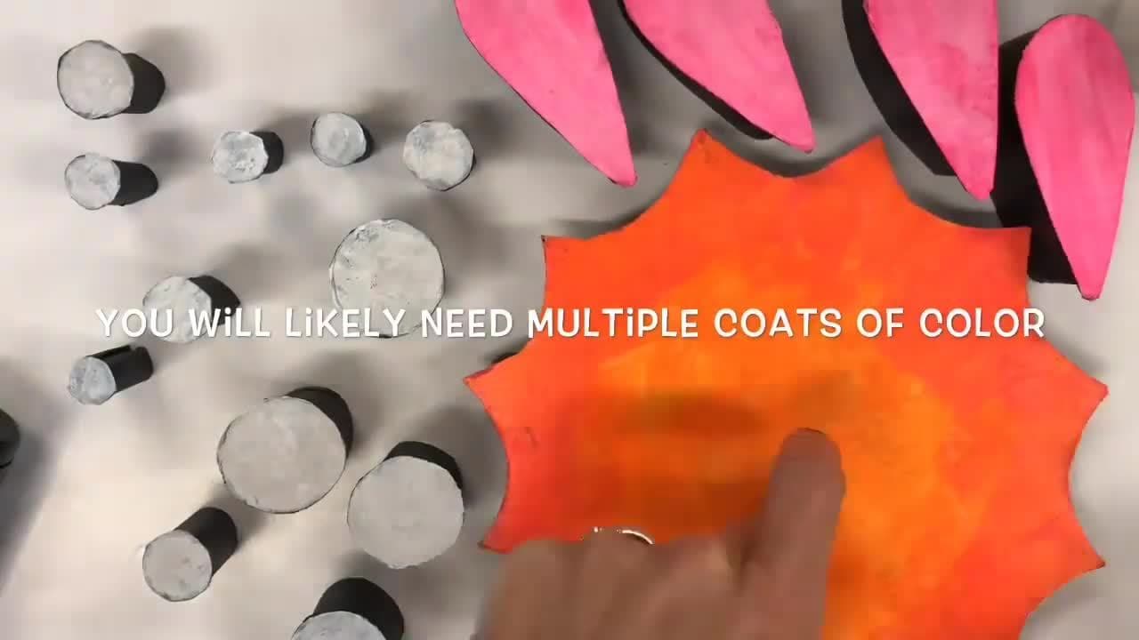 How to Create a 3D Chipboard Sign: Part 2, Painting and Attaching Layers