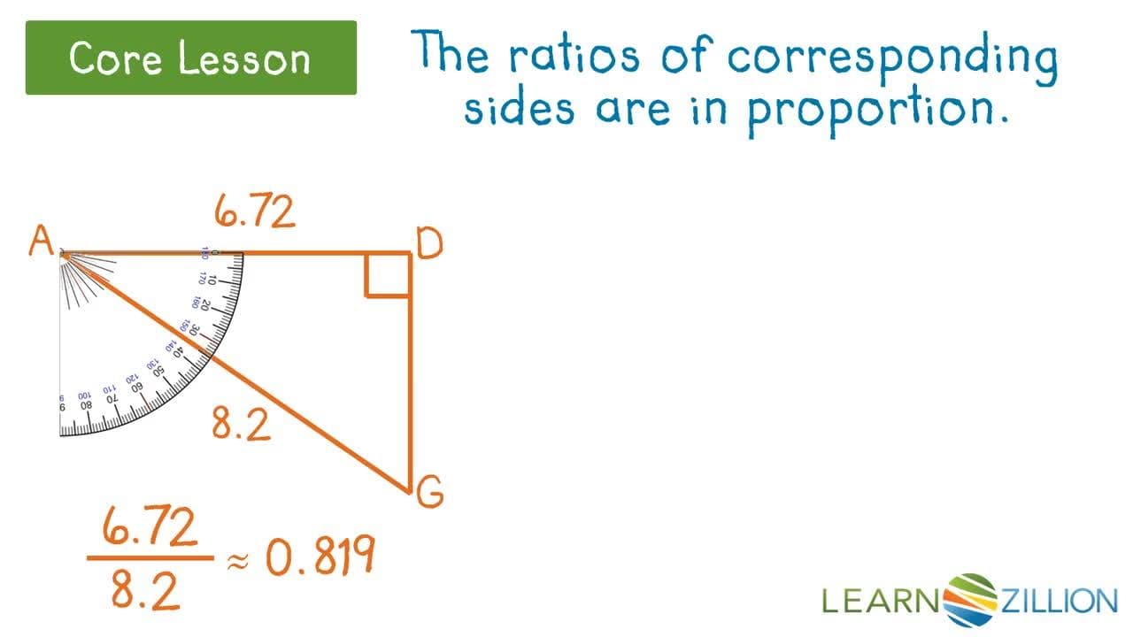 Using the Cosine Ratio in Right Triangles