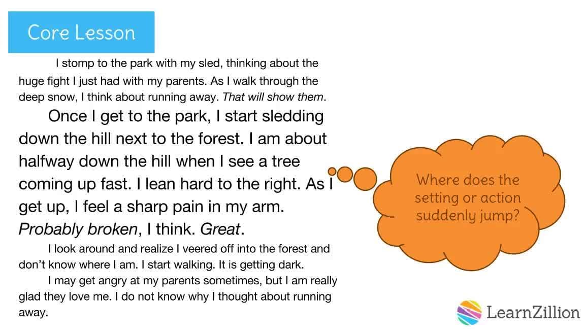 Adding Details for Flow in Writing