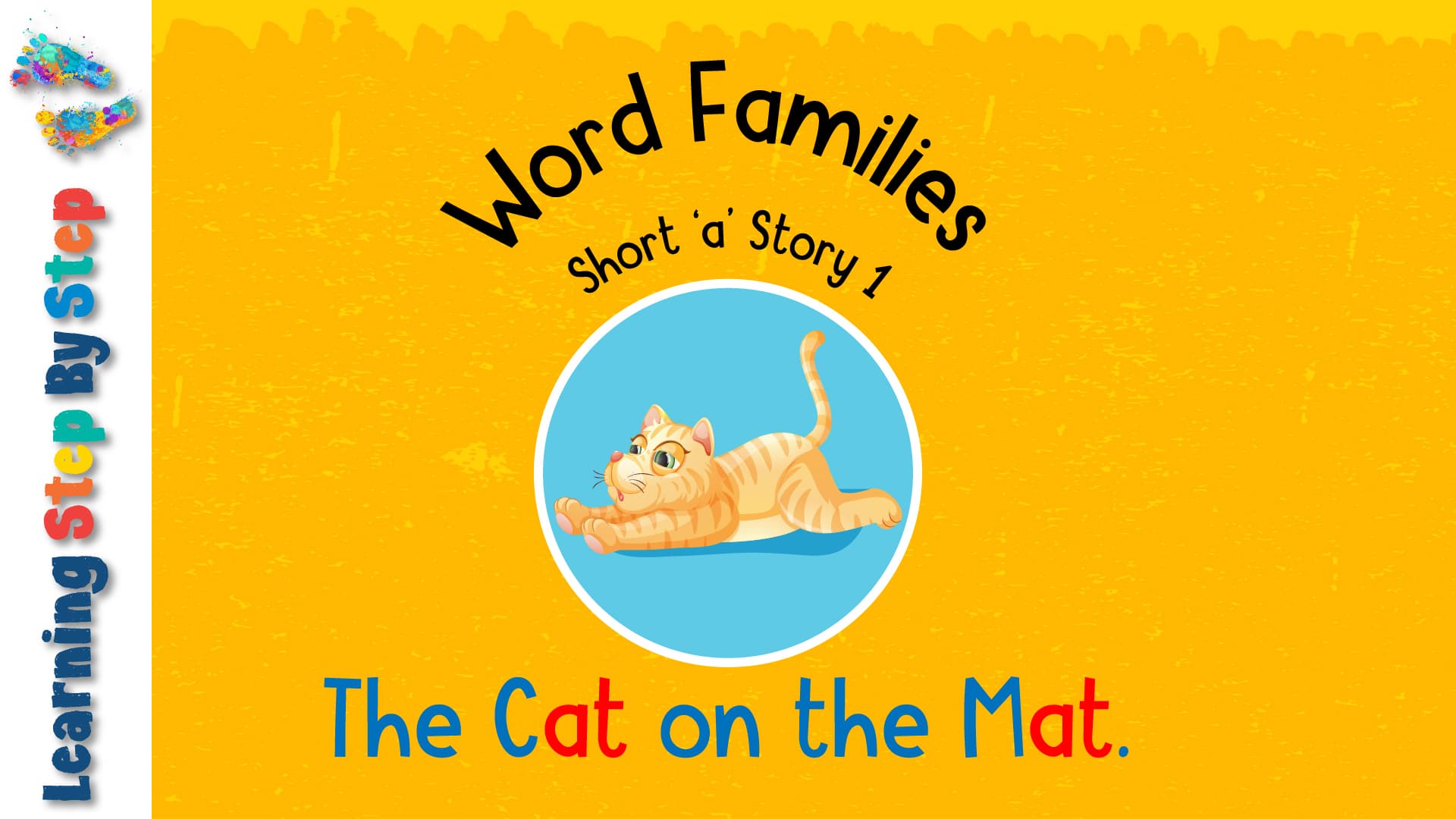 Learn to Read Short A CVC Words: at Word Family