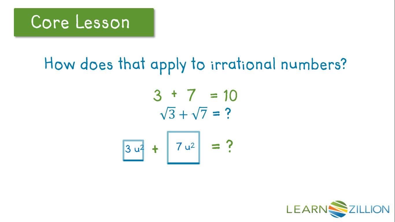 Adding and Subtracting Rational and Irrational Numbers