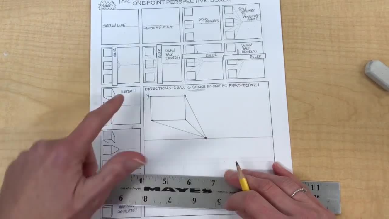 1 Point Perspective Worksheet