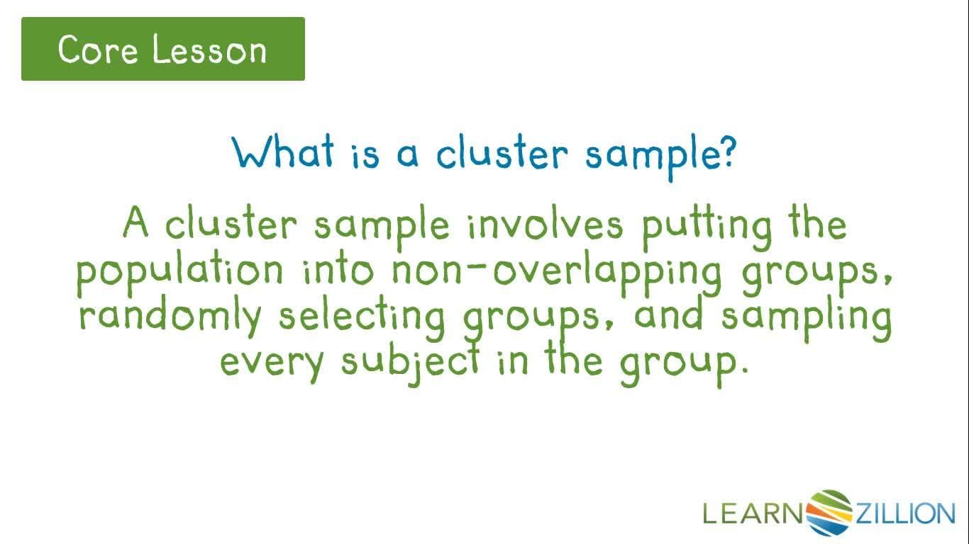 Determining Researcher Sampling Methods: Cluster Samples vs. Stratified Samples