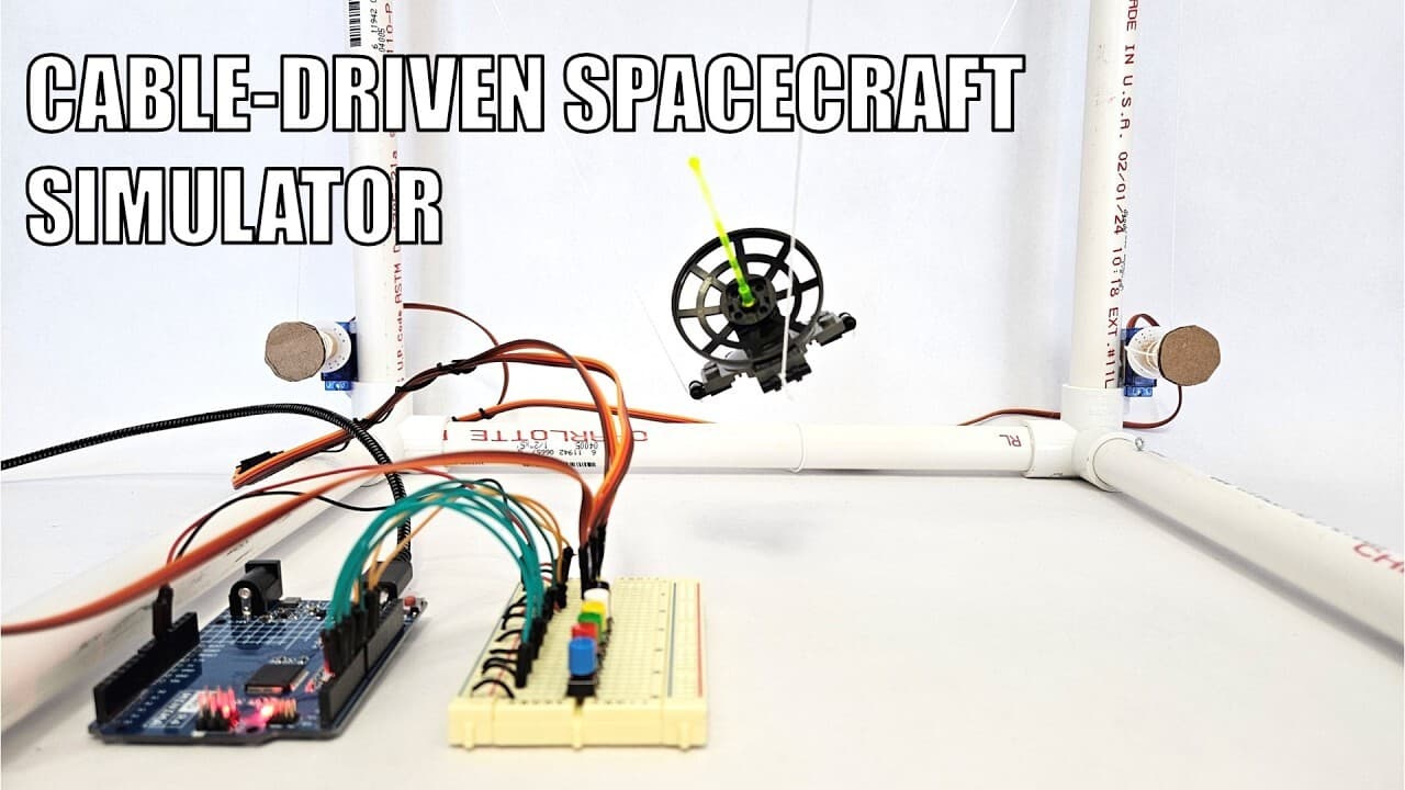 Cable-Driven Arduino Spacecraft Motion Simulator | Science Project
