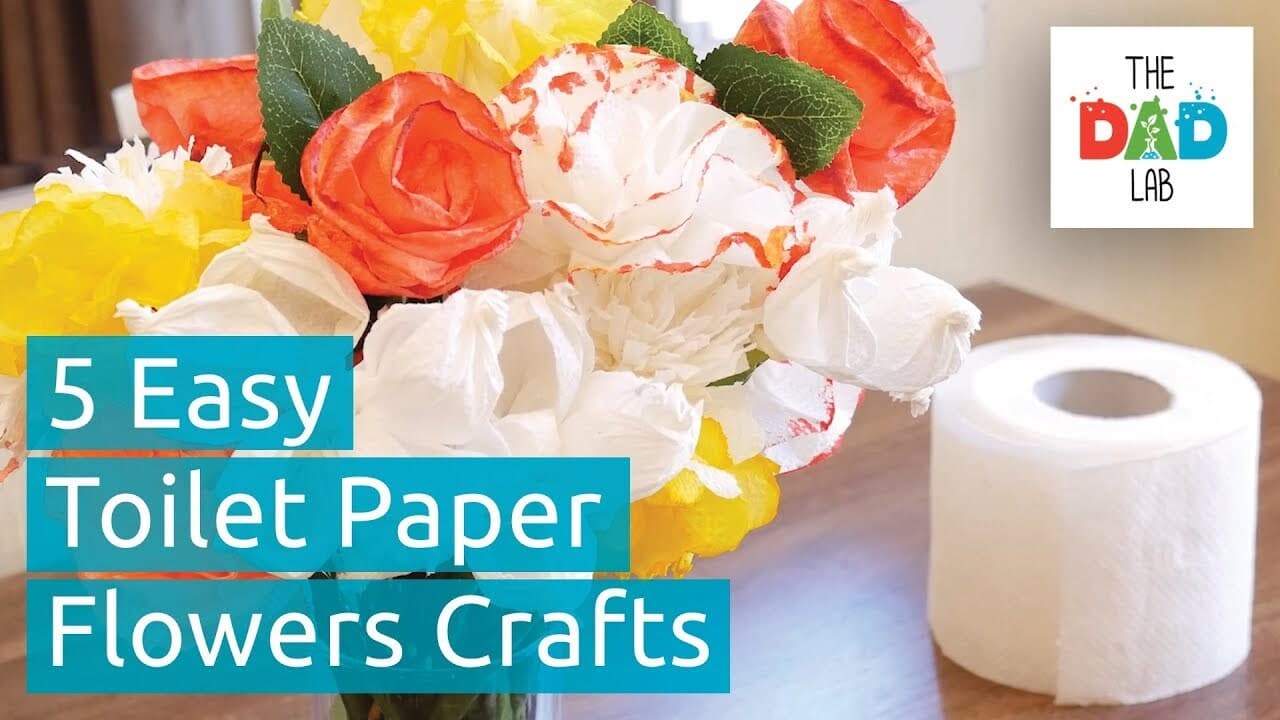 How to Make 5 Different Flowers With Toilet Paper
