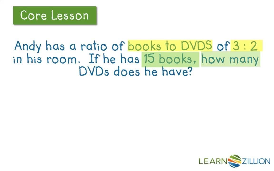 Solving Ratio Problems Using Tables