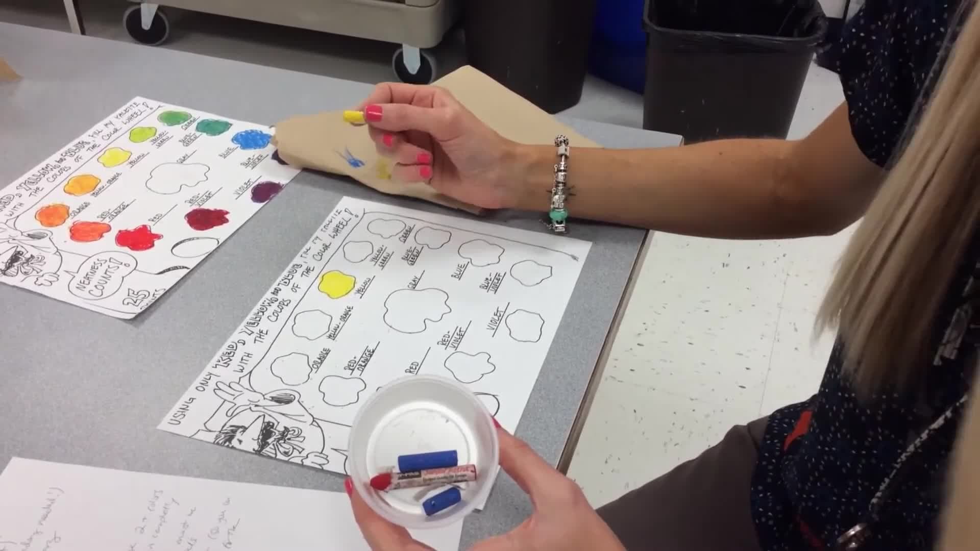 Basic Color Mixing with Oil Pastels