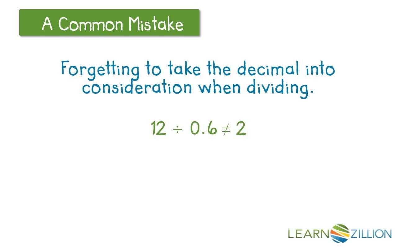 Dividing Decimals Using a Number Line
