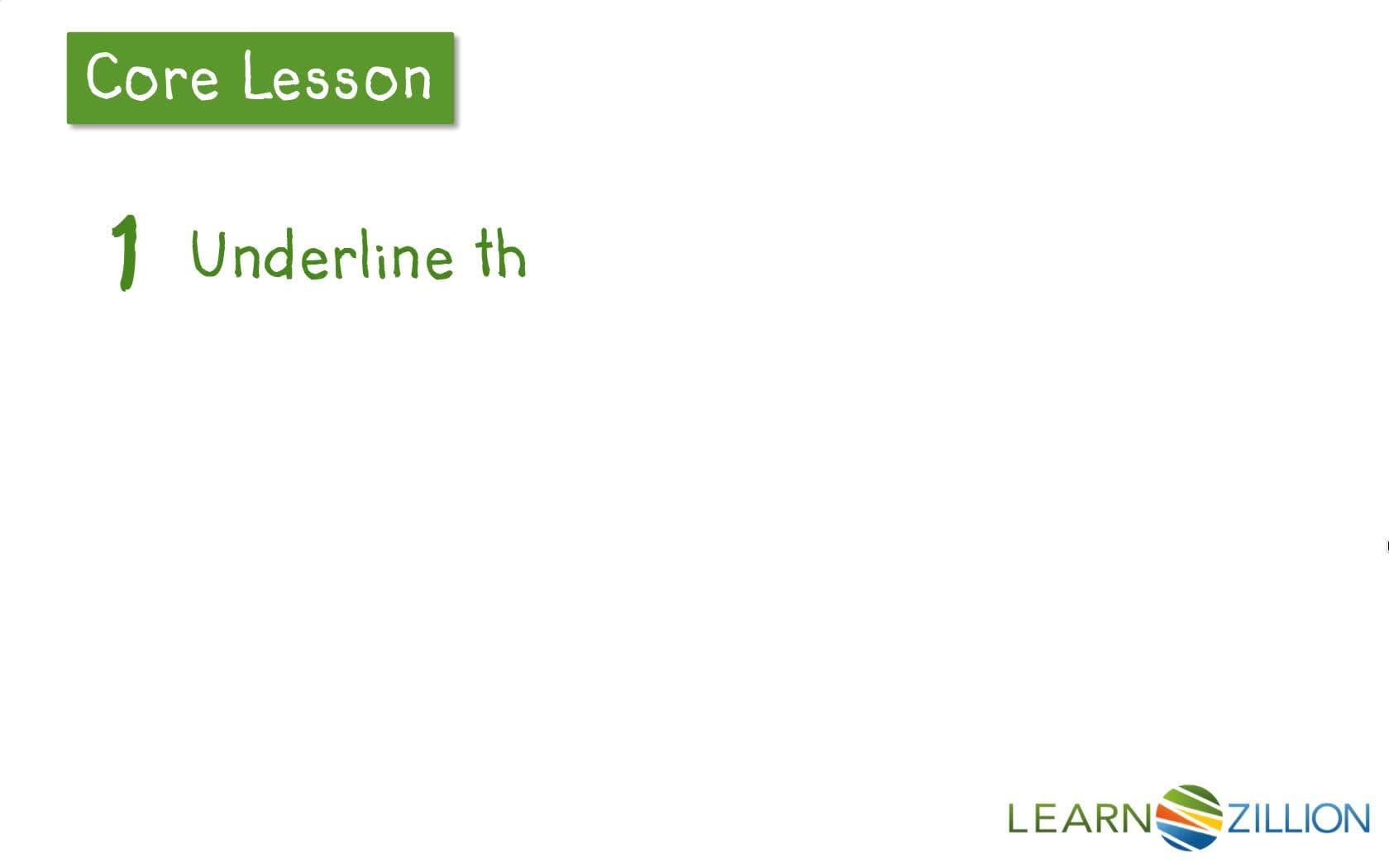 Recording Evidence in Text: Underlining and Taking Notes