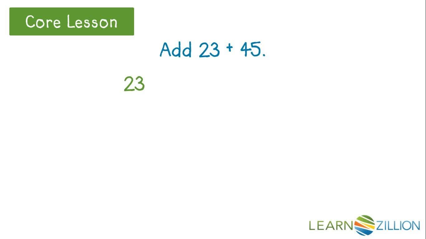 Adding Numbers within 100 Using Base 10 Blocks
